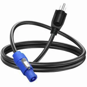16AWG 3-Prong NEMA 5-15P to PowerCON Cable 15A 3 Pin PowerCon Input to NEMA 5-15P Male Connector Extension Power Cord for Outdoor Stage Light LED Screen (1M/3.2FT) 16AWG 3-Prong NEMA 5-15P to PowerCON Cable 15A 3 Pin PowerCon Input to NEMA 5-15P Male Connector Extension Power Cord for Outdoor Stage Light LED Screen (1M/3.2FT)