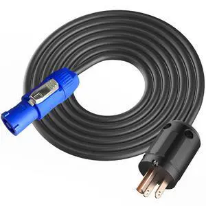 12AWG PowerCON Cable, NEMA 5-15p to PowerCON Connector, AC Power Cable 20A 3 Pin Input Male Connector Extension Wire for Outdoor Stage Light LED Screen (6FT) 12AWG PowerCON Cable, NEMA 5-15p to PowerCON Connector, AC Power Cable 20A 3 Pin Input Male Connector Extension Wire for Outdoor Stage Light LED Screen (6FT)