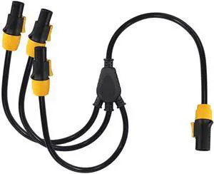 1 to 3 Outlet Ture1 powerCON Cable - 3FT 14AWG PowerCon True1 Male to 3X Female Extension Y Splitter Cable, Heavy Duty Outdoor 20A Waterproof True Connector for Stage Light/Speaker(SAC3MX - SAC3FX) 1 to 3 Outlet Ture1 powerCON Cable - 3FT 14AWG PowerCon True1 Male to 3X Female Extension Y Splitter Cable, Heavy Duty Outdoor 20A Waterproof True Connector for Stage Light/Speaker(SAC3MX - SAC3FX)