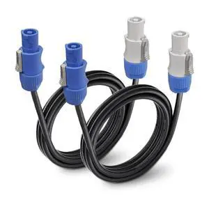 2 Pack 4FT 14AWG AC PowerCon Cable with Twist Lock, PowerCon Input to PowerCon Output 3 Pin Cable for Powered Speaker, Stage Light, LED Screen, Audio Video Equipment and More (STC-PP4-2PK) 2 Pack 4FT 14AWG AC PowerCon Cable with Twist Lock, PowerCon Input to PowerCon Output 3 Pin Cable for Powered Speaker, Stage Light, LED Screen, Audio Video Equipment and More (STC-PP4-2PK)