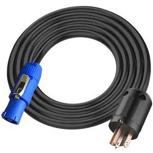 11AWG PowerCON Cable,NEMA 5-15p to PowerCON Connector,PowerCON Power Cable 20A 3 Pin PowerCon Input Male Connector Extension Power Wire for Outdoor Stage Light LED Screen-10FT 11AWG PowerCON Cable,NEMA 5-15p to PowerCON Connector,PowerCON Power Cable 20A 3 Pin PowerCon Input Male Connector Extension Power Wire for Outdoor Stage Light LED Screen-10FT
