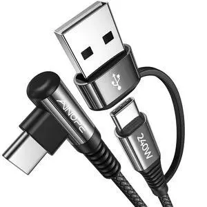 240W Long USB C Cable Multi 4 in 1 Charging Cable Fast Charging C Type Charger Fast Charge USB to USB C,Right Angle Fit iPhone 17 16 15 Pro Max iPad Samsung 10FT Black 240W Long USB C Cable Multi 4 in 1 Charging Cable Fast Charging C Type Charger Fast Charge USB to USB C,Right Angle Fit iPhone 17 16 15 Pro Max iPad Samsung 10FT Black