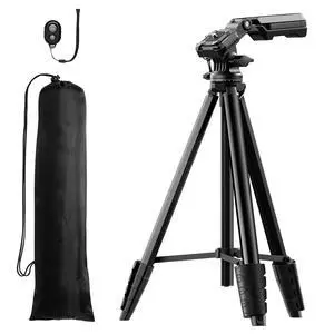 Lightweight Camera Tripod for Phone, 16.7"(42.5cm) Folded with Quick Release Plate, Phone Holder & Strap, Max 62.2"(158cm) Height, 3kg Load, Camera Stand for Photography & DSLR/iPhone Lightweight Camera Tripod for Phone, 16.7"(42.5cm) Folded with Quick Release Plate, Phone Holder & Strap, Max 62.2"(158cm) Height, 3kg Load, Camera Stand for Photography & DSLR/iPhone