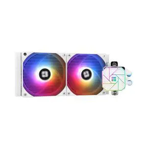 Aqua Elite 240 White V3 Aio CPU Cooler,240 Liquid Cooling Row,ARGB PWM Cooler Fans,for Intel LGA1150/1151/1155/1156/1200/1851/1700,AMD:AM4/AM5,PC Cooler Aio Aqua Elite 240 White V3 Aio CPU Cooler,240 Liquid Cooling Row,ARGB PWM Cooler Fans,for Intel LGA1150/1151/1155/1156/1200/1851/1700,AMD:AM4/AM5,PC Cooler Aio