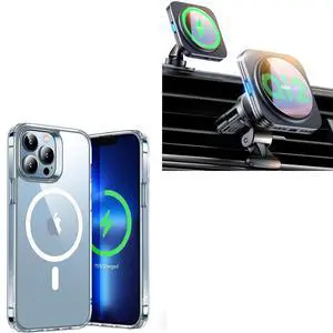 for iPhone 13 Pro Max Case and Qi2 15W MagSafe Car Mount Charger, Qi2-Certified MagSafe Car Charger, Air Vent/Dashboard Magnetic Wireless Car Charger, Car Phone Holder Mount for iPhone 13 Pro Max Case and Qi2 15W MagSafe Car Mount Charger, Qi2-Certified MagSafe Car Charger, Air Vent/Dashboard Magnetic Wireless Car Charger, Car Phone Holder Mount
