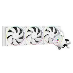 Aqua Elite 360 V5 ARGB White Liquid CPU Cooler-360mm AIO,3 PWM Fans-Thin Ring ARGB Lighting Effect,for AM4/AM5,Intel LGA1851/1700/115x,White CPU Water Cooler Aqua Elite 360 V5 ARGB White Liquid CPU Cooler-360mm AIO,3 PWM Fans-Thin Ring ARGB Lighting Effect,for AM4/AM5,Intel LGA1851/1700/115x,White CPU Water Cooler