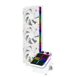 Magic Qube 360 ARGB White CPU Water Cooler, Wireless Splicing PWM Fan-ARGB Infinity Mirror,for Intel lga115x/1200/1700/1851,AMD/AM4/AM5,Digital Display Screen-Cold Head-3000RPM Magic Qube 360 ARGB White CPU Water Cooler, Wireless Splicing PWM Fan-ARGB Infinity Mirror,for Intel lga115x/1200/1700/1851,AMD/AM4/AM5,Digital Display Screen-Cold Head-3000RPM