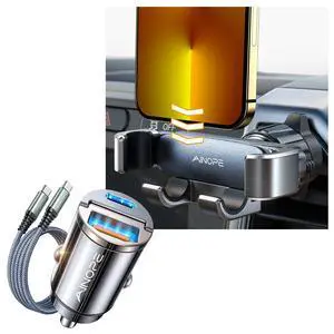 Car Phone Holder Mount Vent 90W USB C Car Charger Car Phone Holder Mount Vent 90W USB C Car Charger