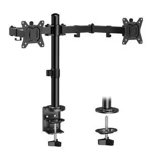 Dual Monitor Stand, Heavy Duty Adjustable Monitor Desk Mount for 2 Screens up to 32 Inches, Fully Adjustable Height, Tilt, Swivel, Rotate, Supports 17.6 lbs per Monitor Arm, Easy Installation Dual Monitor Stand, Heavy Duty Adjustable Monitor Desk Mount for 2 Screens up to 32 Inches, Fully Adjustable Height, Tilt, Swivel, Rotate, Supports 17.6 lbs per Monitor Arm, Easy Installation
