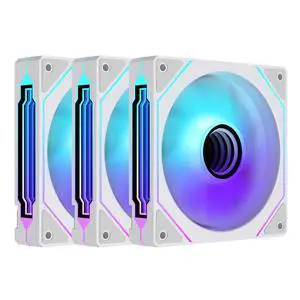 Prism4 Pro X3 120mm ARGB Reverse Case Fans,Infinity Mirror RGB Light Effect 5V 3PIN Motherboard Light Sync 800~1800RPM PWM PC Fan Suitable for Computer Case(Triple Pack White) Prism4 Pro X3 120mm ARGB Reverse Case Fans,Infinity Mirror RGB Light Effect 5V 3PIN Motherboard Light Sync 800~1800RPM PWM PC Fan Suitable for Computer Case(Triple Pack White)