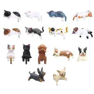 15 Pack Mini Cat Desk Figurines, Mini Dog Desk Figurines, Computer Monitor Decor for Rearview Mirror Desk Decorations Funny Car Present Interior Decors 15 Pack Mini Cat Desk Figurines, Mini Dog Desk Figurines, Computer Monitor Decor for Rearview Mirror Desk Decorations Funny Car Present Interior Decors