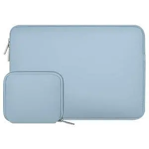Laptop Case 13.3 inch, 13-13.3 inch Laptop Sleeve Bag Compatible with MacBook Air/Pro 13/Pro 14 M5 M4 M3 M2 M1, HP Dell ASUS Lenovo, Neoprene Computer Sleeve Bag with Small Case, Airy Blue Laptop Case 13.3 inch, 13-13.3 inch Laptop Sleeve Bag Compatible with MacBook Air/Pro 13/Pro 14 M5 M4 M3 M2 M1, HP Dell ASUS Lenovo, Neoprene Computer Sleeve Bag with Small Case, Airy Blue
