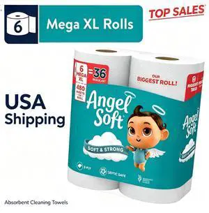 Angel Soft 2-Ply Toilet Paper, 6 Mega XL Rolls, 480 Sheets Per Roll Angel Soft 2-Ply Toilet Paper, 6 Mega XL Rolls, 480 Sheets Per Roll