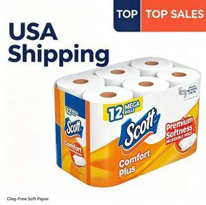 Scott ComfortPlus Toilet Paper, 12 Mega Rolls Scott ComfortPlus Toilet Paper, 12 Mega Rolls