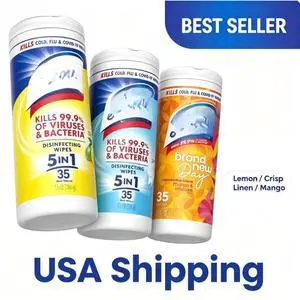 Lysol Disinfecting Wipes, All Purpose Cleaner, Multi Surface Antibacterial Cleaning Wipes, Cleaning Supplies, Lemon + Mango & Hibiscus + Crisp Linen Scent, 35 Count Each (Pack of 3) Lysol Disinfecting Wipes, All Purpose Cleaner, Multi Surface Antibacterial Cleaning Wipes, Cleaning Supplies, Lemon + Mango & Hibiscus + Crisp Linen Scent, 35 Count Each (Pack of 3)