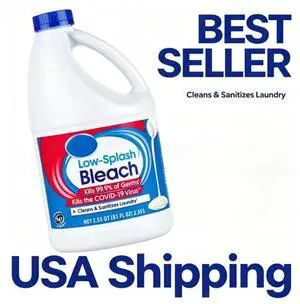 Great Value Low-Splash Bleach, 81 fl oz Great Value Low-Splash Bleach, 81 fl oz