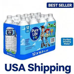 Pure Life Purified Bottled Water, 12 Pack - Still Drinking Water Enhanced with Minerals for a Crisp Taste - 16.9 Fl Oz - Toy Story 5 Packaging Graphics Pure Life Purified Bottled Water, 12 Pack - Still Drinking Water Enhanced with Minerals for a Crisp Taste - 16.9 Fl Oz - Toy Story 5 Packaging Graphics