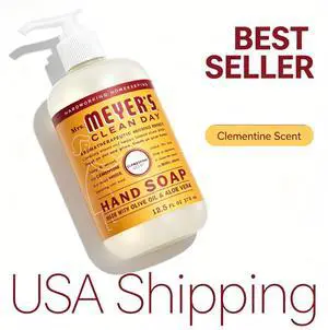 MRS. MEYER'S CLEAN DAY Hand Soap, Clementine Scent, 12.5 Fl Oz Bottle MRS. MEYER'S CLEAN DAY Hand Soap, Clementine Scent, 12.5 Fl Oz Bottle