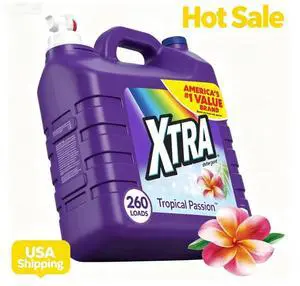 Xtra Tropical Passion, 260 Loads Liquid Laundry Detergent, 312 fl oz Xtra Tropical Passion, 260 Loads Liquid Laundry Detergent, 312 fl oz