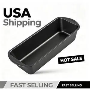 Mainstays Non-Stick Long Bread Loaf Pan, 12''X5'', Gray, Carbon Steel Mainstays Non-Stick Long Bread Loaf Pan, 12''X5'', Gray, Carbon Steel