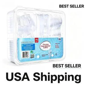 Great Value Clear Plastic Assorted Cutlery, 192 Count Great Value Clear Plastic Assorted Cutlery, 192 Count