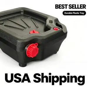 Hyper Tough 16-Quart Automotive Drain Pan Container Hyper Tough 16-Quart Automotive Drain Pan Container
