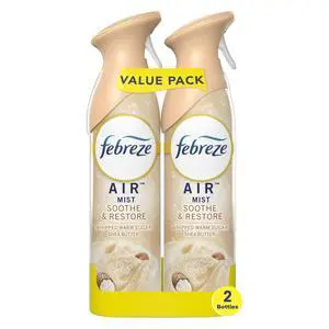 Febreze Air Freshener Spray, Odor-Fighting Room Spray, Soothe & Restore, 8.8oz, 2 Count Febreze Air Freshener Spray, Odor-Fighting Room Spray, Soothe & Restore, 8.8oz, 2 Count