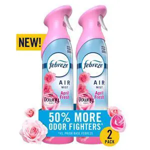Febreze Air Mist Air Freshener Spray, Downy April Fresh, 8.1oz, 2 Count Febreze Air Mist Air Freshener Spray, Downy April Fresh, 8.1oz, 2 Count