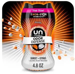 Downy Unstopables Fusions Odor Defense In-Wash Laundry Scent Booster Beads, Sunset & Citrus Scent, 4.8 oz Downy Unstopables Fusions Odor Defense In-Wash Laundry Scent Booster Beads, Sunset & Citrus Scent, 4.8 oz