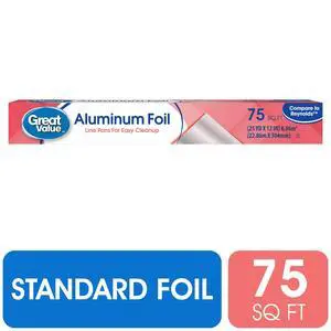 Great Value Aluminum Foil, 75 sq ft Great Value Aluminum Foil, 75 sq ft