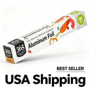 365 by Whole Foods Market, Aluminum Foil, 100 % Recycled, 50 Sq Ft 365 by Whole Foods Market, Aluminum Foil, 100 % Recycled, 50 Sq Ft
