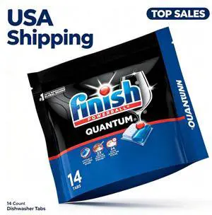 Finish Quantum Dishwasher Pods, Dishwasher Detergent Dish Soap, Fresh Scent, 14 Count Finish Quantum Dishwasher Pods, Dishwasher Detergent Dish Soap, Fresh Scent, 14 Count