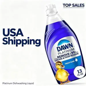 Dawn Platinum Dish Soap, Fresh Rain Scent Liquid Dishwashing Detergent, Powerful Dawn Dish Soap for Tough Grease Removal, 13 oz Dawn Platinum Dish Soap, Fresh Rain Scent Liquid Dishwashing Detergent, Powerful Dawn Dish Soap for Tough Grease Removal, 13 oz