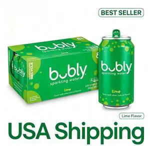 bubly Sparkling Water, Lime, 12 Fl Oz Cans (8 Pack) bubly Sparkling Water, Lime, 12 Fl Oz Cans (8 Pack)