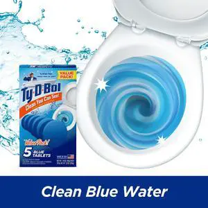 TyDBol Toilet Bowl Cleaner Tablets, Unscented, 5 Blue Tablets TyDBol Toilet Bowl Cleaner Tablets, Unscented, 5 Blue Tablets