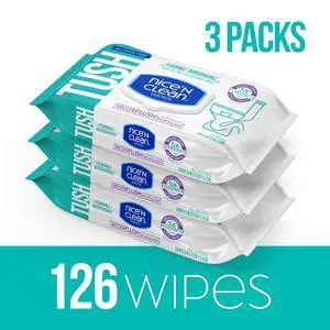 Nice 'N CLEAN SecureFLUSH Alcohol Free Flushable Wipes, Gentle for Sensitive Skin, 3 Flip-Top Packs (126 Total Wipes) Nice 'N CLEAN SecureFLUSH Alcohol Free Flushable Wipes, Gentle for Sensitive Skin, 3 Flip-Top Packs (126 Total Wipes)