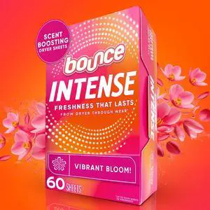 Bounce Dryer Sheets, Intense Scent Boosting, Vibrant Bloom Scent, 60 Count Bounce Dryer Sheets, Intense Scent Boosting, Vibrant Bloom Scent, 60 Count