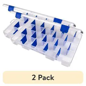 (2 pack) Flambeau Outdoors, Tuff Tainer Utility Tackle Box with Zerust, 5007, Large, Plastic (2 pack) Flambeau Outdoors, Tuff Tainer Utility Tackle Box with Zerust, 5007, Large, Plastic