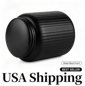 Thyme & Table Small (580mL) Ceramic Ribbed Kitchen Organization Jar, Black Thyme & Table Small (580mL) Ceramic Ribbed Kitchen Organization Jar, Black