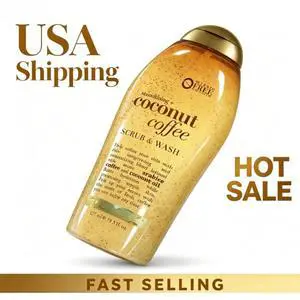 OGX Smoothing + Coconut Coffee Exfoliating Body Scrub, 19.5 Fl oz OGX Smoothing + Coconut Coffee Exfoliating Body Scrub, 19.5 Fl oz