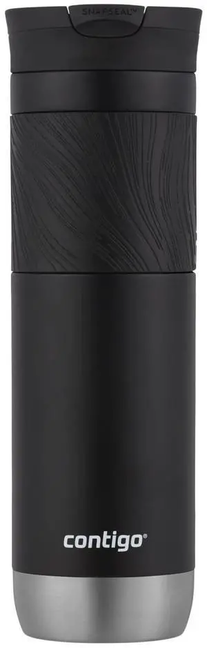 USA Shipping Contigo Byron 2.0 Stainless Steel Travel Mug with SNAPSEAL Lid and Grip in Black, 24 fl oz. USA Shipping Contigo Byron 2.0 Stainless Steel Travel Mug with SNAPSEAL Lid and Grip in Black, 24 fl oz.