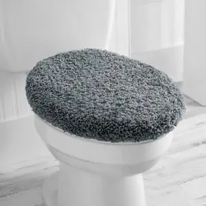 USA Shipping Mainstays Basic Polyester Toilet Lid Cover, Grey, 19" x 22" USA Shipping Mainstays Basic Polyester Toilet Lid Cover, Grey, 19" x 22"