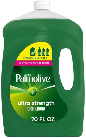 Palmolive Ultra Strength Liquid Dish Soap, Grease Cutting, 70 fl oz EZ-Pour Refill Bottle Palmolive Ultra Strength Liquid Dish Soap, Grease Cutting, 70 fl oz EZ-Pour Refill Bottle