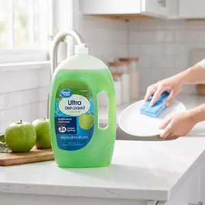 Great Value Ultra Antibacterial Dish Liquid, Crisp Apple, 70 fl oz Great Value Ultra Antibacterial Dish Liquid, Crisp Apple, 70 fl oz