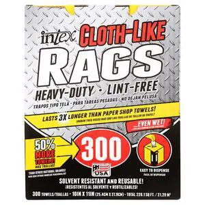 Intex Nw-00454-75 Cloth-Like Wiping Rags, Fiber Blend Intex Nw-00454-75 Cloth-Like Wiping Rags, Fiber Blend