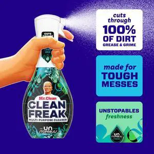 Mr. Clean Clean Freak All Purpose Cleaner Spray, Multi-Surface Cleaning, Unstopables Scent, 16 fl oz Mr. Clean Clean Freak All Purpose Cleaner Spray, Multi-Surface Cleaning, Unstopables Scent, 16 fl oz
