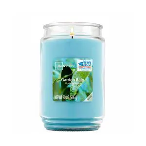 Mainstays Garden Rain Single-Wick Scented Glass Jar Candle, 20 oz Mainstays Garden Rain Single-Wick Scented Glass Jar Candle, 20 oz