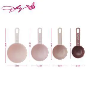 Dolly Parton 4-Piece Nesting Measuring Cups, Blush Dolly Parton 4-Piece Nesting Measuring Cups, Blush
