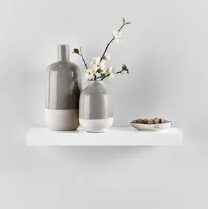 Mainstays White 18" Wood Floating Shelf Mainstays White 18" Wood Floating Shelf