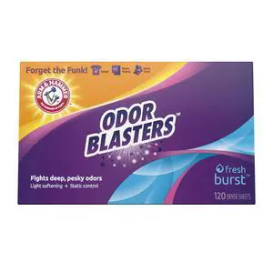 Arm & Hammer Odor Blaster Dryer Sheets, Fresh Burst, 120 Count Arm & Hammer Odor Blaster Dryer Sheets, Fresh Burst, 120 Count